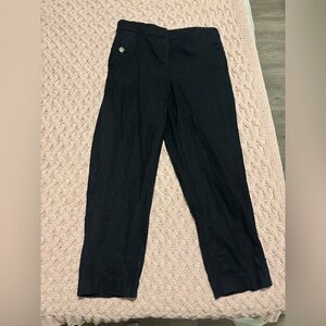 J Crew Black Linen Pants - Petite